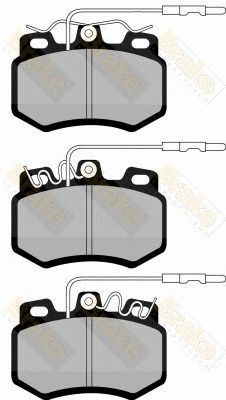 BRAKE ENGINEERING pa439 -  Комплект тормозных колодок, дисковый тормоз